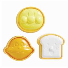 おにぎり型　3個入　アンパンマン あんぱんまん （ キャラクター 簡単キャラ弁 お弁当グッズ 子供 お弁当用品 お弁当グッズ 型抜き ）