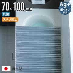 風呂ふた シャッター M10 70×100cm 用 Ag銀イオン 抗菌 イージーウェーブ 実寸70×101.3cm （ 風呂蓋 風呂フタ カビにくい ミューファン