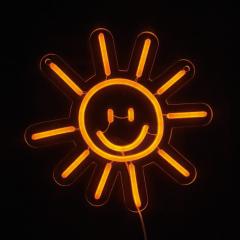 �T�C�����C�g LED Smile Sun �l�I�j�[�T�C�����C�g SLOWER �i �l�I�� ���C�g �C���e���A �C���~�l�[�V���� �I�����W ���z �T�� �I�u�W�F 