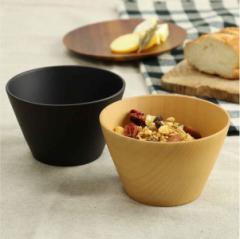 ウッドボウル 木製 440ml L 木目 ボウル 天然木 食器 ナチュラル （ マルチボウル 器 サラダ お椀 汁椀 味噌汁 スープ 椀 スープボウル 