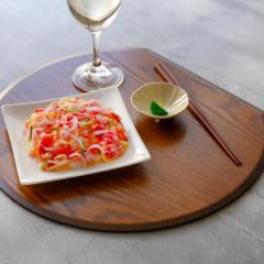 半月膳 36×32cm 漆塗り 天然木 ランチョンマット （ お盆 トレー 半月 半月盆 膳 木製 お正月 お節 ひな祭り 端午の節句 上品 ハレの日 
