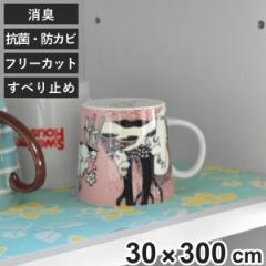食器棚シート スーリ 30×300cm 消臭 抗菌 加工 食器棚 不織布 （ 棚敷きシート ずれにくい 滑りにくい 棚敷き 食器棚用 ズレにくい 滑り