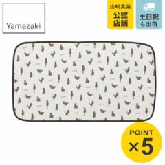 くるくるアイロンマット ネコ （ プレスマット アイロン掛け シート 山崎実業 収納 便利グッズ 猫 ねこ コンパクト アイロン台 ）