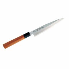 柳刃包丁 21cm 兼義作 水牛口 和包丁 日本製 （ 刺身包丁 刺身 包丁 さしみ包丁 ほうちょう 21センチ 210mm 210ミリ 鋼 高級 切れ味 木柄