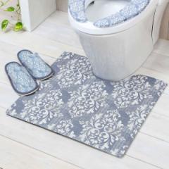 トイレ マット トイレマット 拭ける 撥水 PVCトイレマット クラシーク 55×60cm 抗菌 （ 防臭 防カビ 水に強い 滑りにくい 洗濯不要 お手