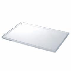 フタ トレー L クリア 専用フタ 透明 プラスチック （ 小物ケース パーツケース 対応 専用 ふた 蓋 トレイ 玄関トレー 鍵 アクセサリー 