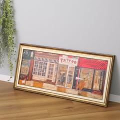 アートパネル サムトフト 『あなたの住む街角で』 94.5×43cm （ 絵画