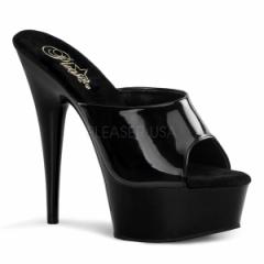 Pleaser DELIGHT-601 6inch Heel, 1 3/4inch Platform Peep Toe Slide