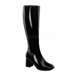 Funtasma GOGO-300WC 3inch Block Heel Wide Width, Plus Size Boot, Side Zip