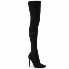 Pleaser COURTLY-3005 5inch Stretch Pull-On Thigh High Boot