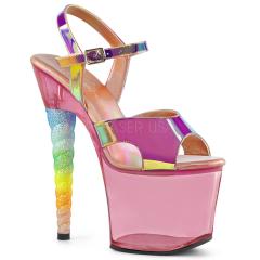 Pleaser(�v���[�U�[) UNICORN-711T ���j�R�[���q�[�� �A���N���X�g���b�v ����T���_�� �s���N�V�t�gTPU�^�o�u���K���s���N������