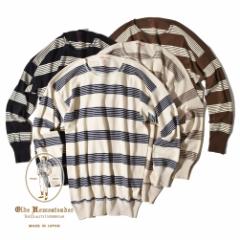 Olde Homesteader I[hz[Xeb_[ N[lbN OX[u C^[bN {[_[ CREW NECK LONG SLEEVE BORDER US004