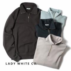 LADY WHITE CO(fB[zCg)QUARTER ZIP SWEATSHIRT(NH[^[Wbv XEFbgVc)n[tWbv vI[o[ XEFbg 