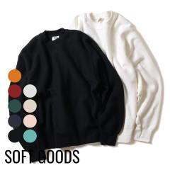 SOFT GOODS�i�\�t�g�O�b�Y�jCREW NECK SWEAT�i�N���[�l�b�N�X�E�F�b�g�j�A�����J�� ���N�� �t���b�g�V�[�} �X�E�F�b�g �g���[�i�[