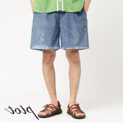 TOLQ�i�g���N�jTrompe loeil Denim Swim Shorts�i�g�����v���C�� �f�j�� �X�C���V���[�c�j�]�ʃv�����g ���B���e�[�W 501XX �f�j�� �f�j