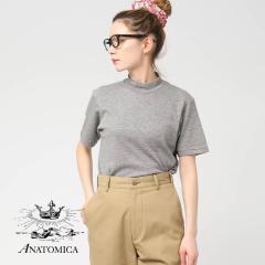ANATOMICA�i�A�i�g�~�J�jMOCK NECK TEE S/S MICRO STRIPE�i���b�N�l�b�N�e�B�[ �V���[�g�X���[�u �}�C�N���X�g���C�v�j���� �O���O���� 