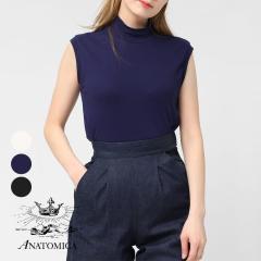 ANATOMICA(�A�i�g�~�J)MOCK NECK TEE SLEEVELESS(���b�N�l�b�N �X���[�u���X)�m�[�X���[�u T�V���c ���n �J�b�g�\�[
