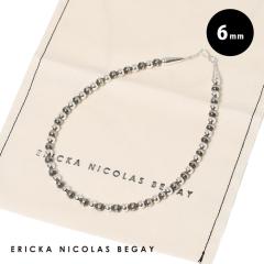 ERICKA NICOLAS BEGAY(�G���b�J�j�R���X�r�Q�C)/NAVAJO PEARL SILVER MIX NECKLACE 6MM(�i�o�z�p�[�� �V���o�[ �~�b�N�X �l�b�N���X 6mm)
