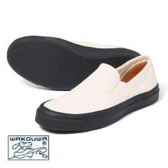 WAKOUWA�i���N���jDECK SHOES SLIP ON BLK SOLE�i�f�b�L�V���[�Y �X���b�|�� �u���b�N�\�[���jANATOMICA �A�i�g�~�J �X�j�[�J�[ �X���b�|