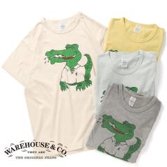 WAREHOUSE�i�E�G�A�n�E�X�jLot 4064 CROCODILE�iLot 4064 �N���R�_�C���j�Z�R�n�� T�V���c ���� �N���[�l�b�N �Ò� ���B���e�[�W �A���J