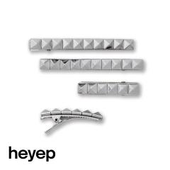 heyep(�w�C�b�v)Stud Hair Clips-4Piece Set(�X�^�b�Y �w�A�N���b�v-4�s�[�X�Z�b�g)�w�A�s�� �w�A�A�N�Z�T���[ �w�A�A�����W �M�t�g