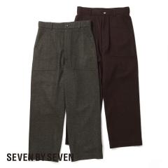 SEVEN BY SEVEN�i�Z�u���o�C�Z�u���jFATIGUE PANTS �]Powder melton�]�i�t�@�e�B�[�O�p���c -�p�E�_�[�����g��-�j25AW �E�[�� �u�����h�E