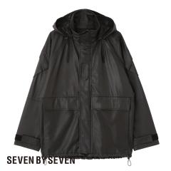 SEVEN BY SEVEN�i�Z�u���o�C�Z�u���jLEATHER MILITARY PARKA�]Type�FGeneration two/Level six�]�i���U�[ �~���^���[�p�[�J�[ �^�C�v�F�W