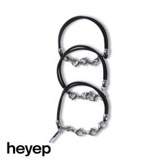 heyep(�w�C�b�v)/Link Chain Hair Ties - 3 Piece Set(�����N�`�F�[���փA�^�C�Y)/�����N�`�F�[�� �w�A�S�� �w�A�A�N�Z �u���X���b�g 2WA