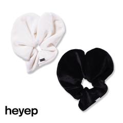 heyep(�w�C�b�v)/Velour Heart Scrunchie-Medium(�x���A�n�[�g�V���V���~�f�B�A��)/�w�A�A�N�Z �w�A�S�� �w�A�A�����W �M�t�g