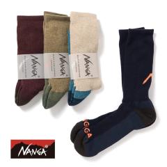 NANGA�i�i���K�jWOOL PILE COMPRESSION CREW SOCKS�i�E�[���p�C���R���v���b�V���� �N���[�\�b�N�X�j�E�[�� �\�b�N�X �C�� �z�� ���� ��