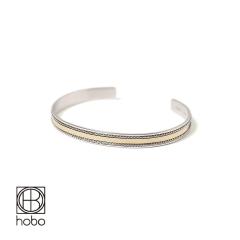 hobo�i�z�[�{�[�jROPE BRACELET 925 SILVER with BRASS�i���[�v �u���X���b�g 925 �V���o�[ �E�B�Y �u���X�j�u���X���b�g �V���o�[�u���X