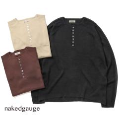 nakedgauge�i�l�C�L�b�h�Q�[�W�jGLEANER SHIRT�i�O���[�i�[ �V���c�j�V���N ���l�� �j�b�g �w�����[�l�b�N �n�C�Q�[�W�j�b�g �g�b�v�X ��