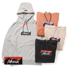 NANGA�i�i���K�jECO HYBRID BOX LOGO SWEAT HOODIE�i�G�R�n�C�u���b�h �{�b�N�X���S �X�E�F�b�g�t�[�f�B�j��� �X�E�F�b�g �t�[�h�t�� �p