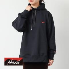 NANGA�i�i���K�jECO HYBRID MINI BOX LOGO EMBROIDERY SWEAT HOODIE�i�G�R�n�C�u���b�h �~�j�{�b�N�X���S �G���u���C�_���[ �X�E�F�b�g�t