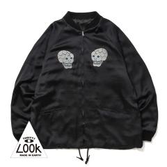 THRIFTY LOOK�i�X���t�e�B�[���b�N�jSNAKE��SKULL SOUVENIR JACKET RAYON�i�X�l�[�N���X�J�� �X�[�x�j�A�W���P�b�g ���[�����j���[���� 