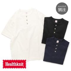 Healthknit�i�w���X�j�b�g�jMax Weight Jersey with original concho buttons Henleyneck S/S�i�}�b�N�X�E�F�C�g �I���W�i���R���`���{�^