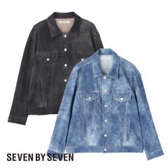 SEVEN BY SEVEN�i�Z�u���o�C�Z�u���jLEATHER TRUCKER JACKET �] Goat suede Antique finish �]�i���U�[�g���b�J�[�W���P�b�g�j26SS ���U