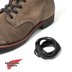 RED WING�i���b�h�E�B���O�j48 Flat Waxed Laces / BLACK�i48�C���` �t���b�g ���b�N�X�h ���[�X / �u���b�N�j�C�R �V���[���[�X ���R ��