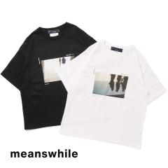 meanswhile�i�~�[���Y���C���jAbstract Photograph S/S Tee�i�A�u�X�g���N�g �t�H�g�O���t �V���[�g�X���[�u�e�B�[�j26SS ���� T�V���c 