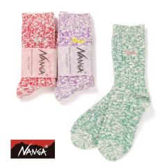 NANGA�i�i���K�jCOLOR SLUB YARN 3/4 SOCKS�i�J���[�X���u���[�� 3/4 �\�b�N�X�j�C�� �\�b�N�X �J���[�\�b�N�X �f�C���[ �A�E�g�h�A ���j