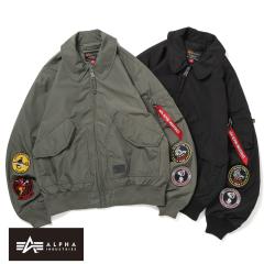 ALPHA INDUSTRIES�i�A���t�@ �C���_�X�g���[�Y�jCWU-36/P RELAXED PATCHED FLIGHT JACKET�iCWU-36/P �����b�N�X �p�b�`�h �t���C�g�W���P