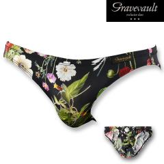 �r�L�j�p���c �ԕ� �{�^�j�J���� �t���o�b�N �}�C�N���r�L�j FLORA Bikini �p���c ���� mens(�u���b�N��) 3050975
