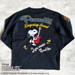 �X�k�[�s�[ SNOOPY T�V���c ���� �N���[�l�b�N �M�^�[ peanuts �o�b�N�v�����g �h�J(�u���b�N��) 433046