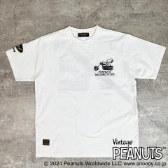 �X�k�[�s�[ SNOOPY T�V���c �����N���[�l�b�N mens �����Y �o�C�N �o�C�J�[ ���C�h �A���J�W �t�@�b�V����(�z���C�g��) 442063