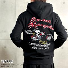 SNOOPY Flag Staff �A�����J���o�C�NZIP UP�p�[�J�[(�u���b�N��) 451087