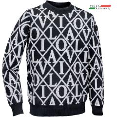 VIOLA rumore  ���B�I�� �r�I�� �j�b�g �Z�[�^�[ �N���[�l�b�N ���S �_�C���� �����Y mens(�u���b�N��) 62125