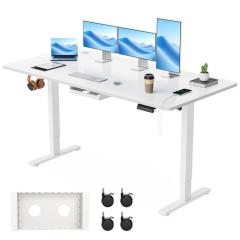 ALEBERT 昇降式デスク 電動 スタンディングデスク 幅160 X 奥行80CM