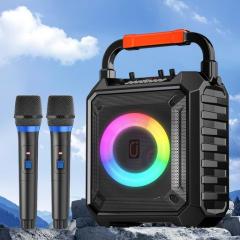 JYX スピーカーセット 拡声器 ワイヤレスマイク2本 BLUETOOTH 5.0対応