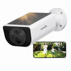 防犯カメラ 屋外 ソーラー ワイヤレス WIFI 監視カメラ WANSVIEW 防犯カメラ 屋外 ソーラー パネル一体型監視カメラ