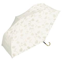 【2024】WPC. 日傘 折りたたみ傘 遮光フラワーシャドウ ミニ オフ《遮光率100%・UVカット率100%・UPF50+・晴雨兼用》親骨55CM 大きい レ